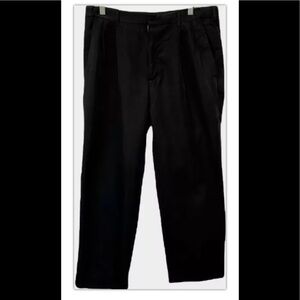 Men's Haggar Collection 34" x 30" Black Dress Pants Straight Leg Business Casual